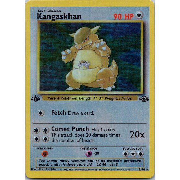 Kangaskhan Jungle 1st Edition "Reprinted" - Picture 1 of 3